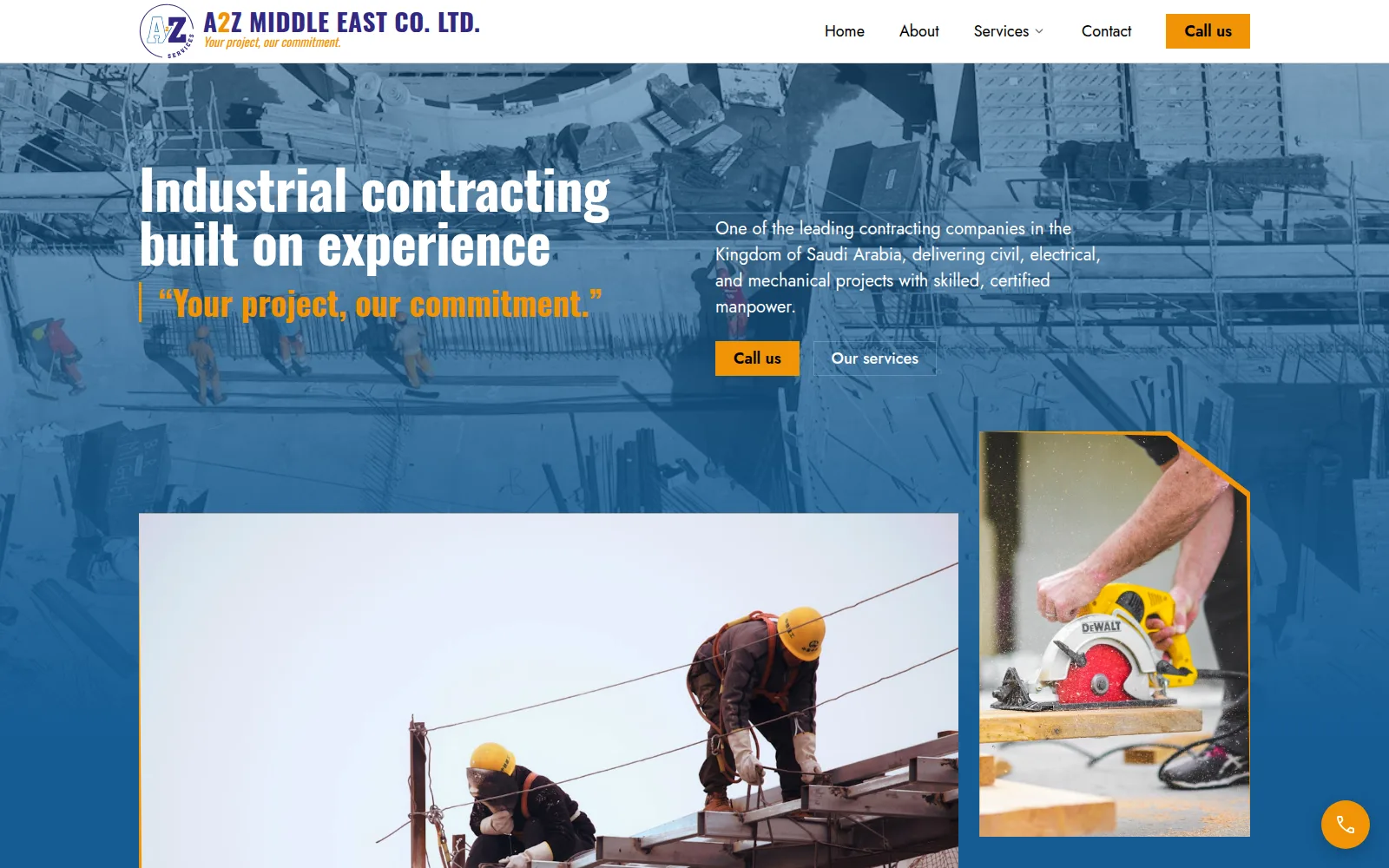 A2Z Middle East website preview