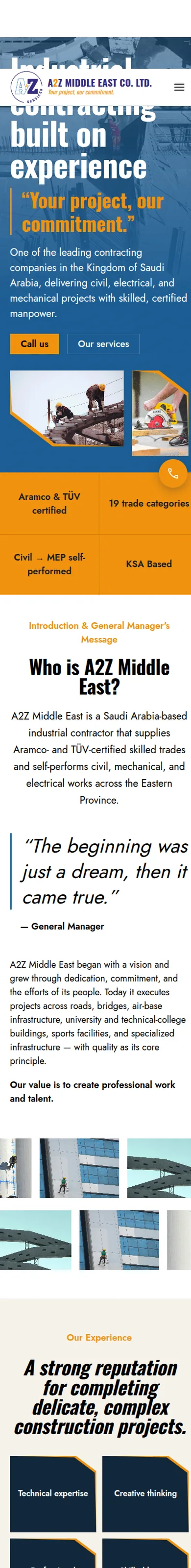 A2Z Middle East on mobile
